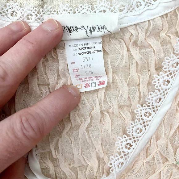 VTG Doen Style Smocked Nightgown - Picture 7 of 8